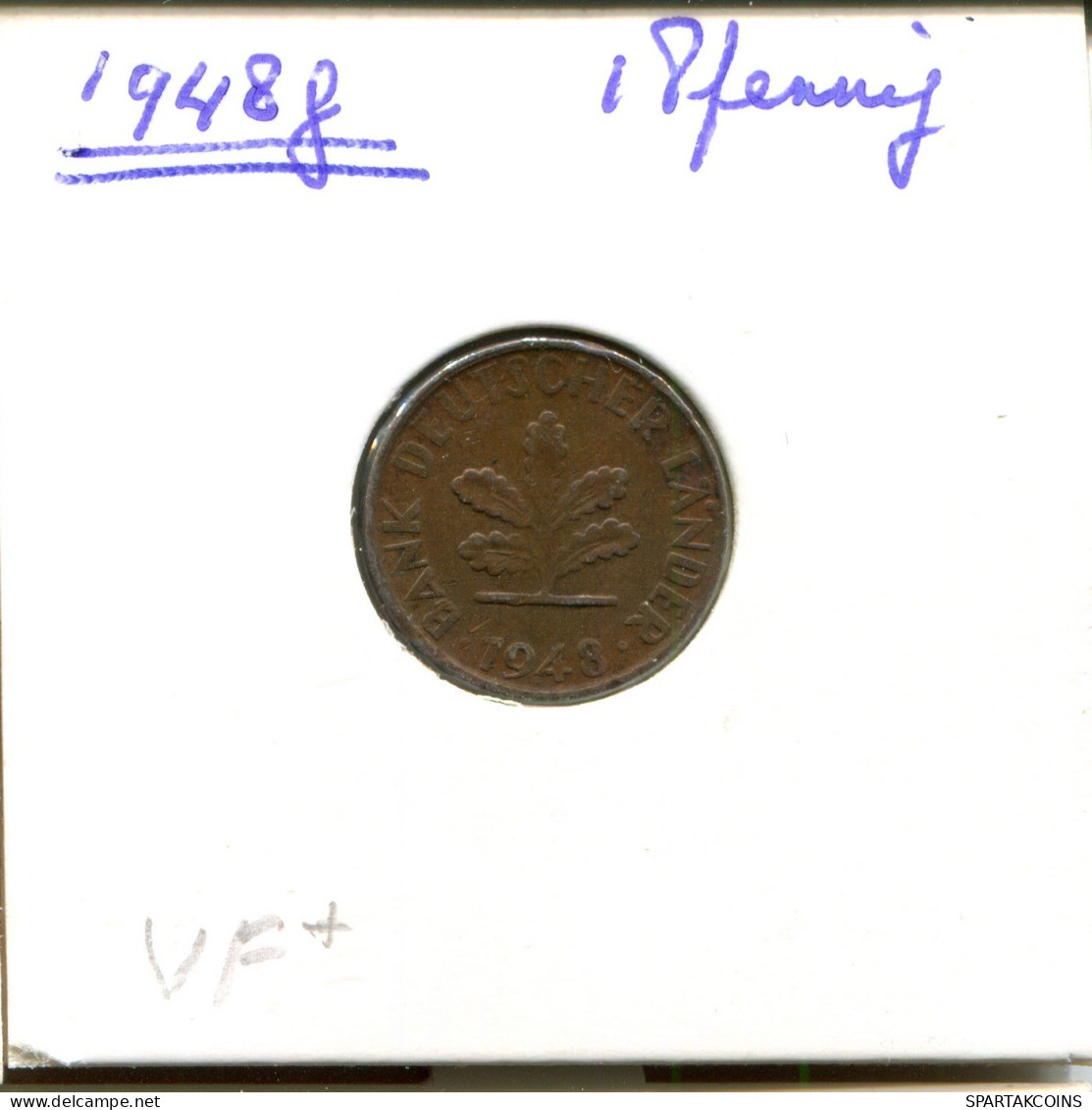 1 PFENNIG 1948 G BRD ALLEMAGNE Pièce GERMANY #DB043.F.A - 1 Pfennig