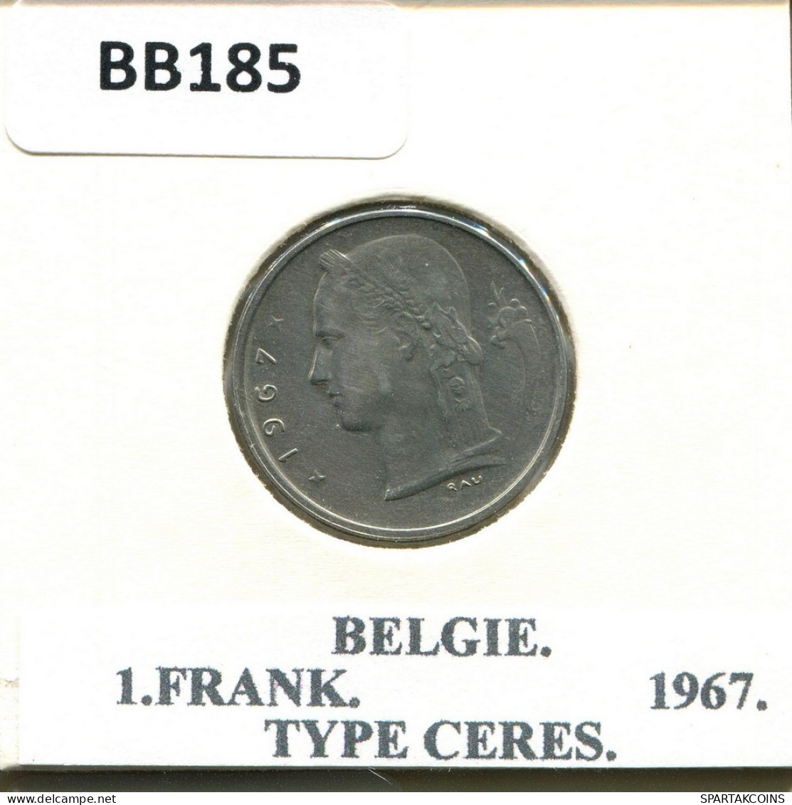 1 FRANC 1967 DUTCH Text BELGIEN BELGIUM Münze #BB185.D.A - 1 Franc