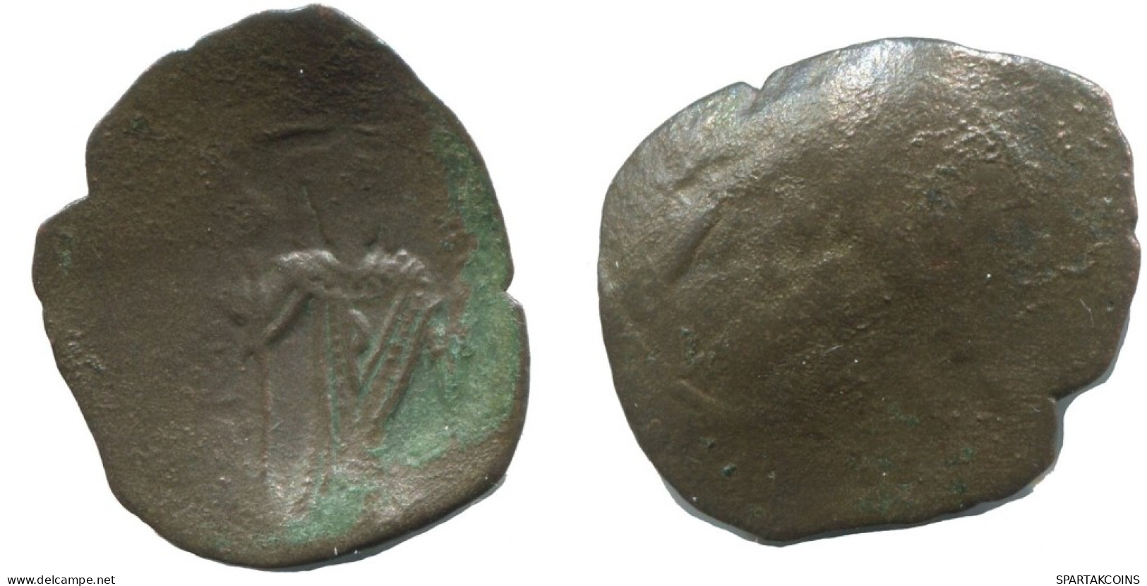 TRACHY BYZANTINISCHE Münze  EMPIRE Antike Authentisch Münze 0.8g/20mm #AG698.4.D.A - Byzantinische Münzen