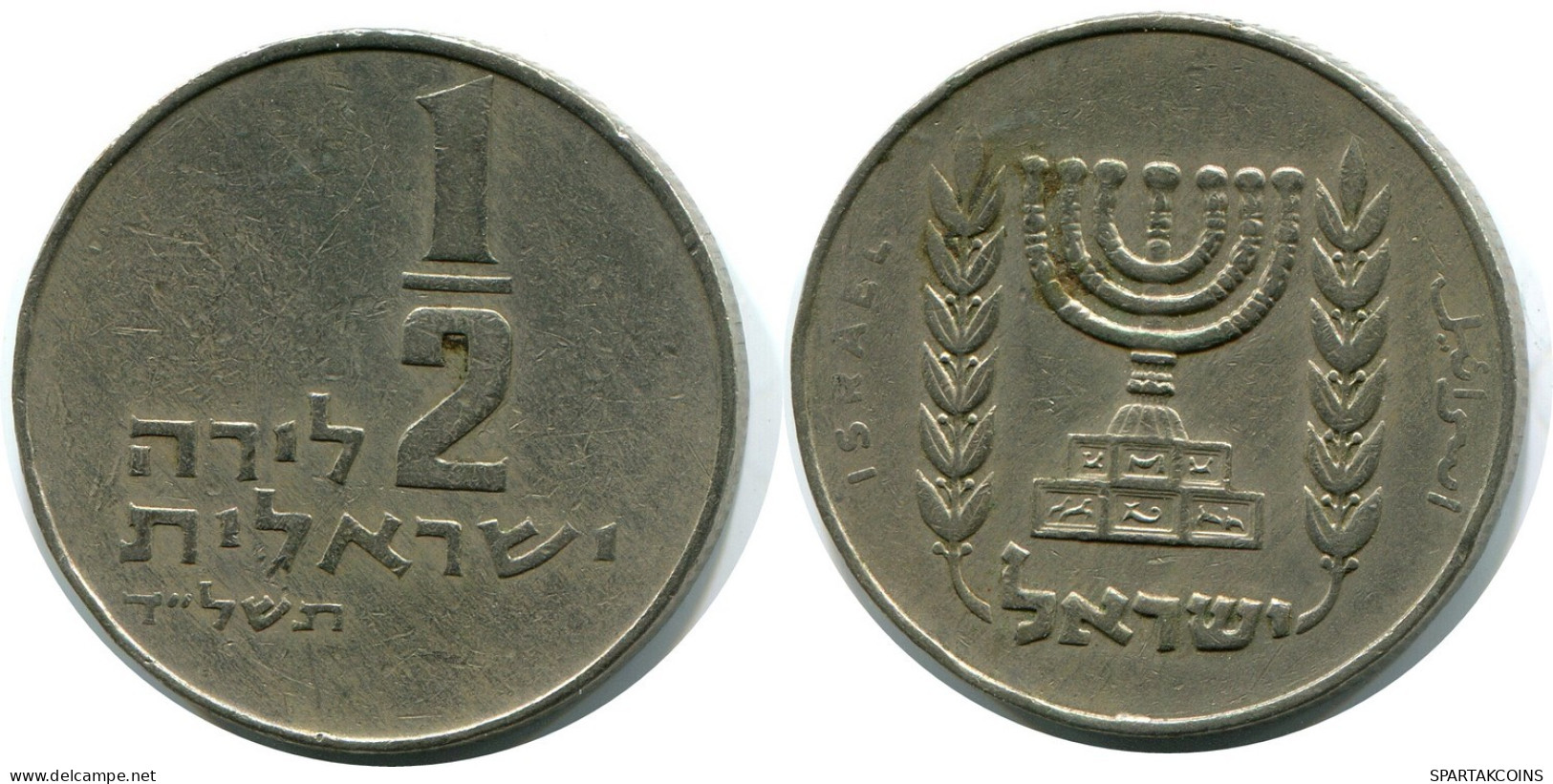 1/2 LIRA 1974 ISRAEL Coin #AZ288.U.A - Israël