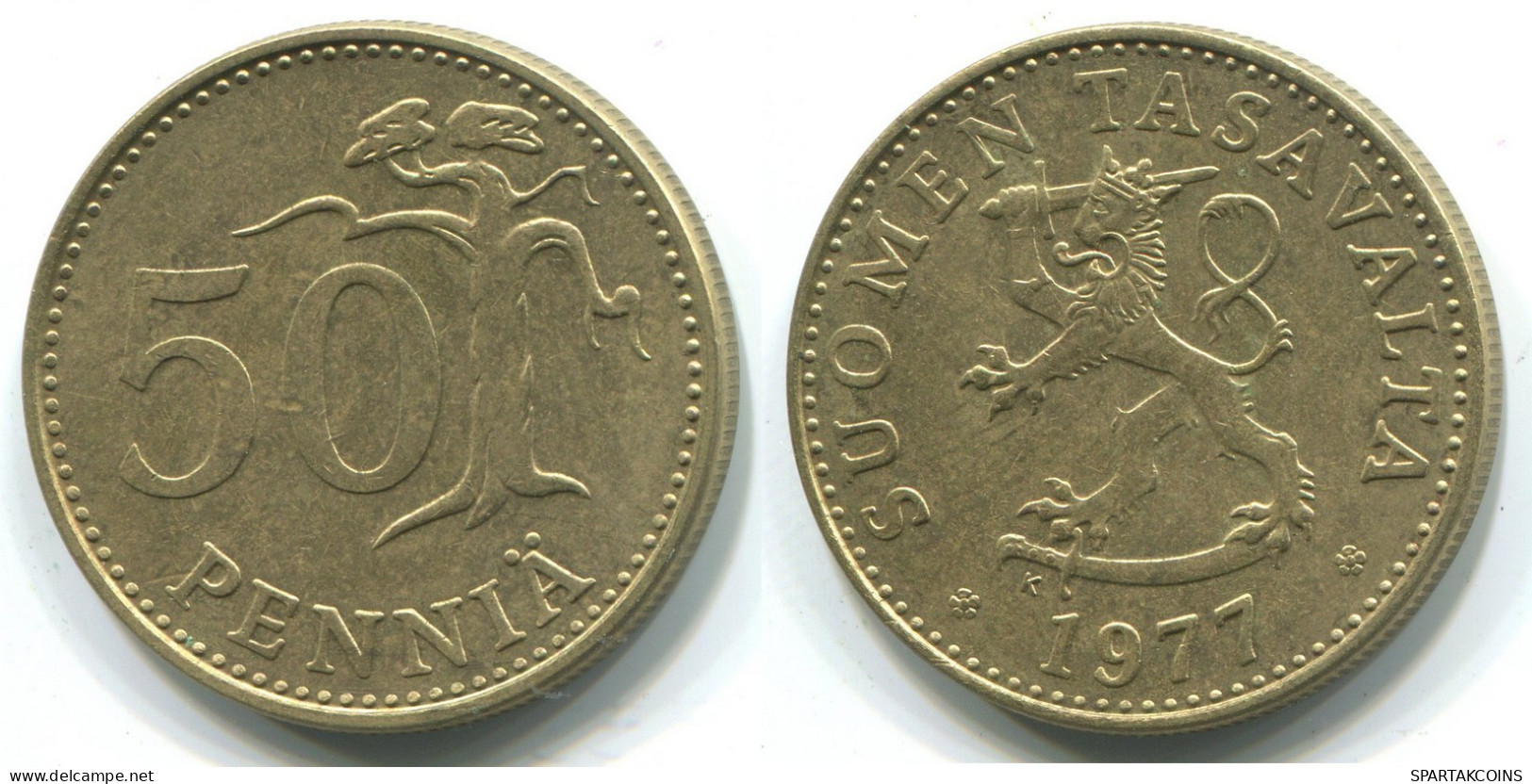 50 PENNIA 1977 FINLAND Coin #WW1108.U.A - Finnland