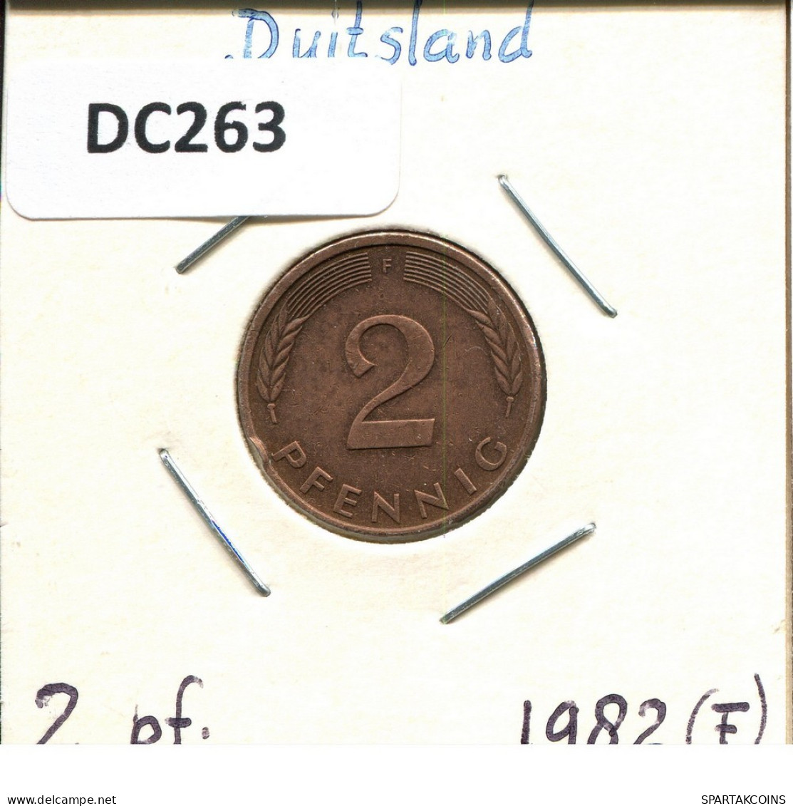 2 PFENNIG 1982 F BRD ALEMANIA Moneda GERMANY #DC263.E.A - 2 Pfennig