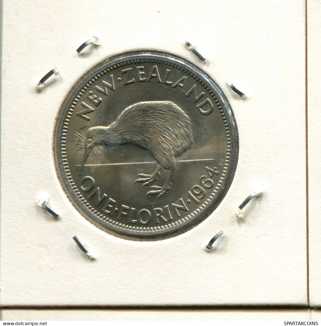 1 FLORIN 1964 ZÉLANDAIS NEW ZEALAND Pièce #AS220.F.A - Neuseeland