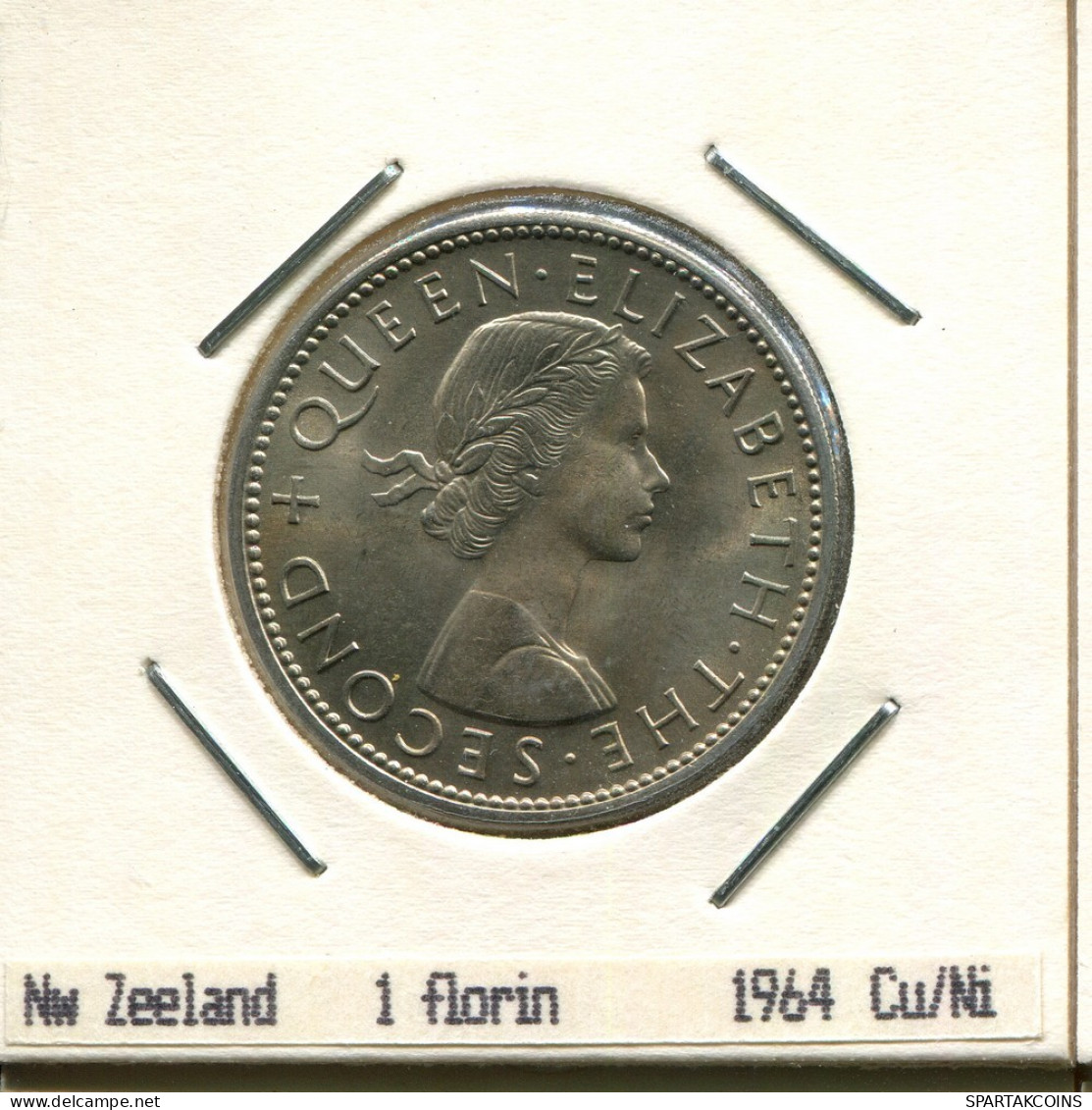 1 FLORIN 1964 ZÉLANDAIS NEW ZEALAND Pièce #AS220.F.A - New Zealand