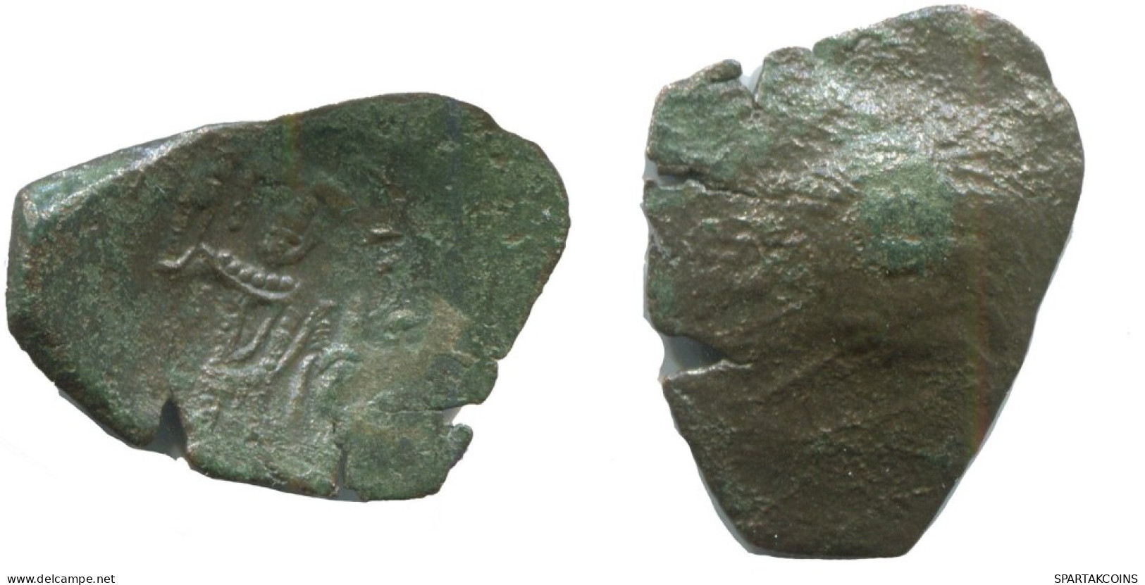Authentic Original Ancient BYZANTINE EMPIRE Trachy Coin 0.8g/12mm #AG743.4.U.A - Byzantium