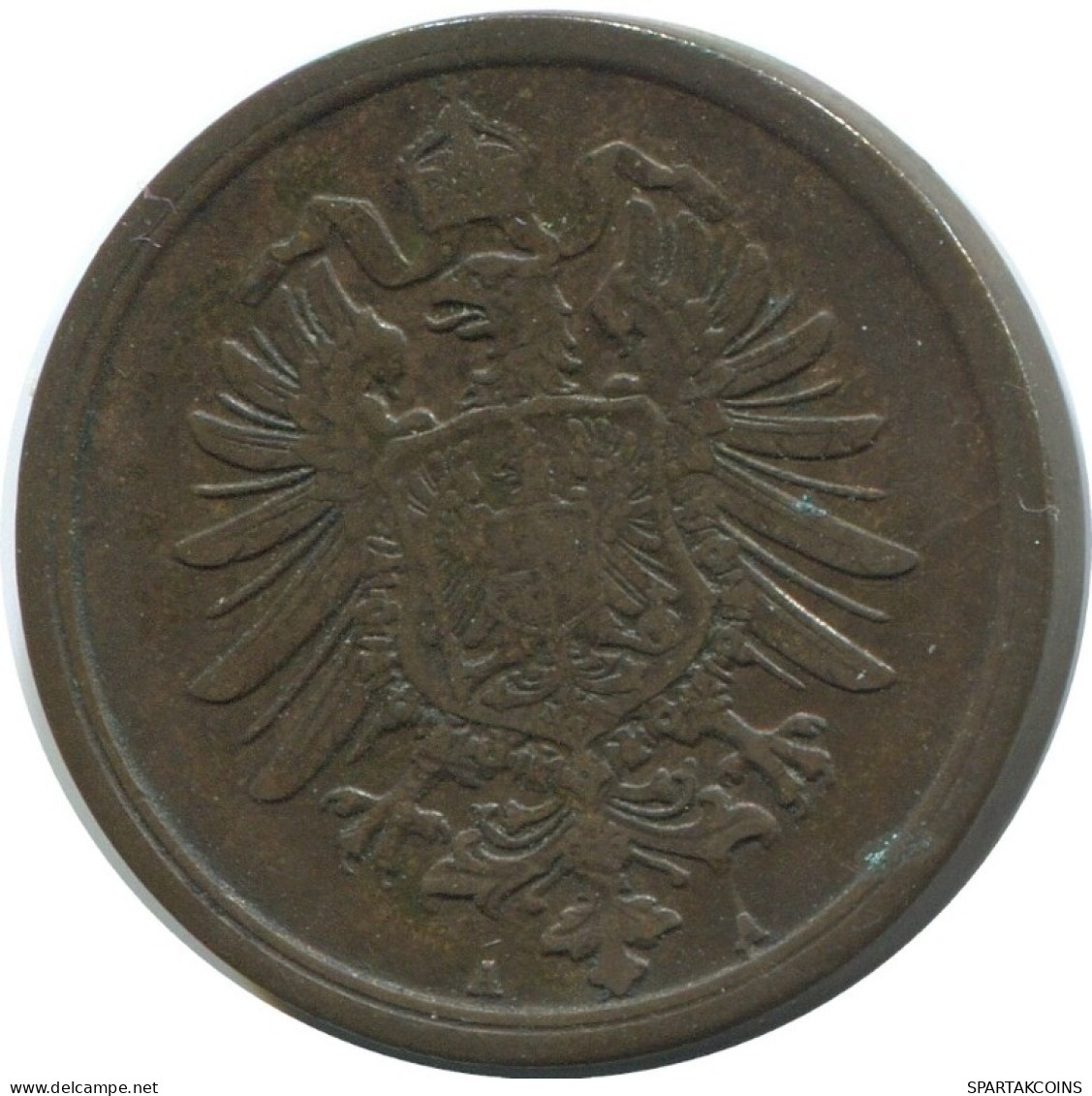 2 PFENNIG 1875 A ALLEMAGNE Pièce GERMANY #AE561.F.A - 2 Pfennig