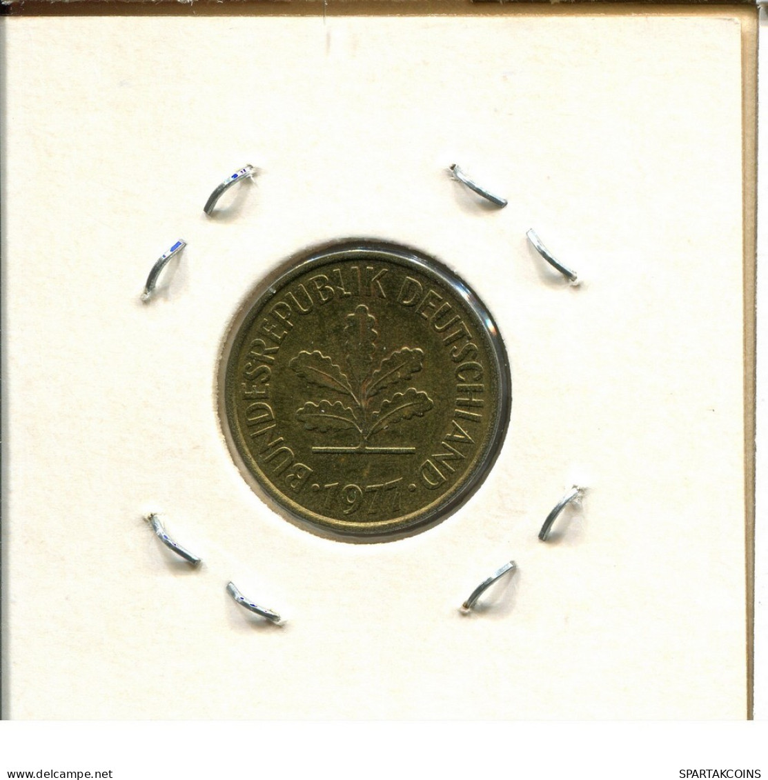 5 PFENNIG 1977 F WEST & UNIFIED GERMANY Coin #DC406.U.A - 5 Pfennig