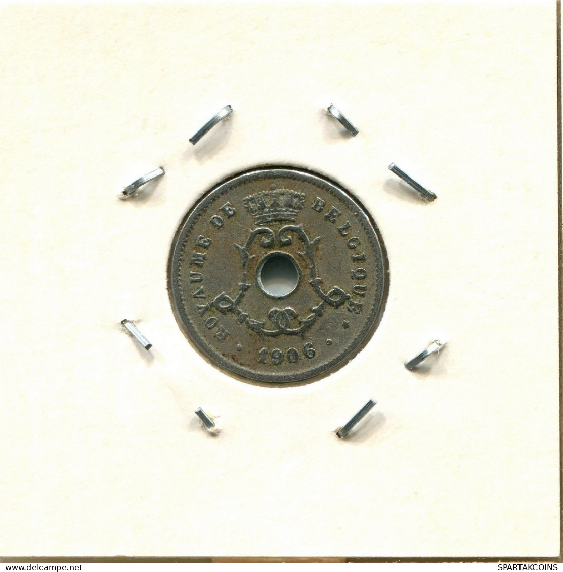 5 CENTIMES 1906 Französisch Text BELGIEN BELGIUM Münze #BA241.D.A - 5 Cent