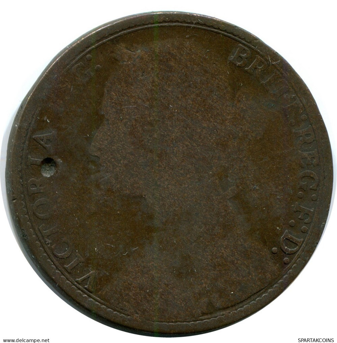 PENNY 1879 UK GROßBRITANNIEN GREAT BRITAIN Münze #AZ771.D.A - D. 1 Penny
