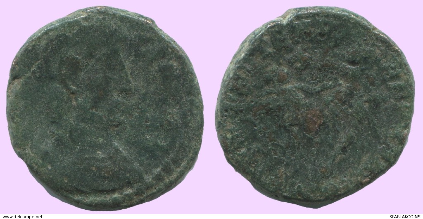 LATE ROMAN IMPERIO Follis Antiguo Auténtico Roman Moneda 4g/16mm #ANT2043.7.E.A - The End Of Empire (363 AD To 476 AD)
