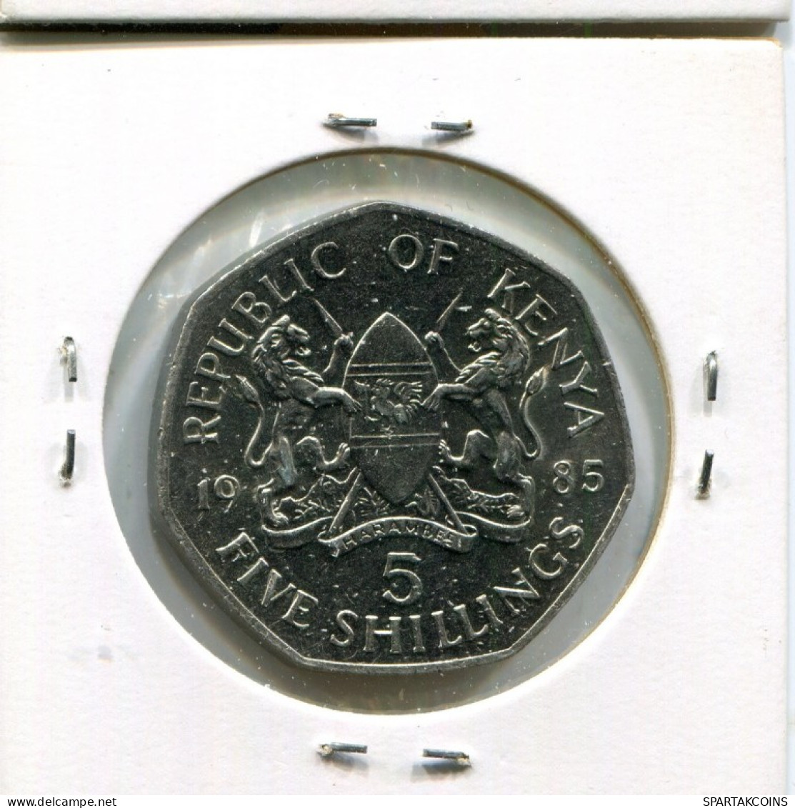 5 SHILLINGS 1985 KENYA Coin #AN747.U.A - Kenia