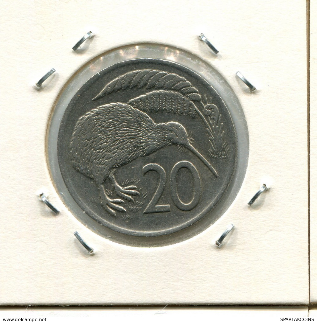 20 CENTS 1976 NUEVA ZELANDIA NEW ZEALAND Moneda #AS227.E.A - Nuova Zelanda