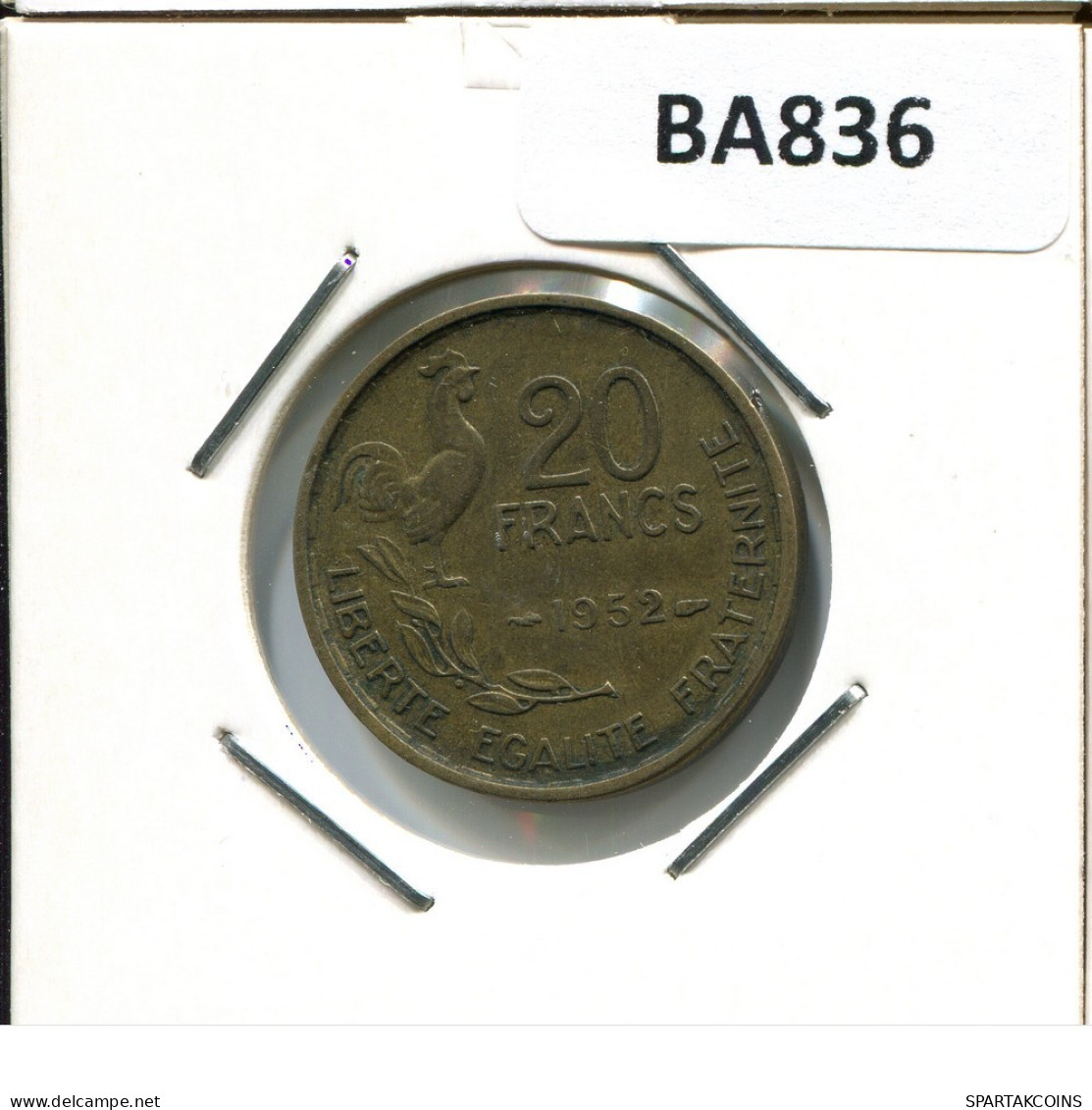 20 FRANCS 1952 FRANCE French Coin #BA836.U.A - 20 Francs