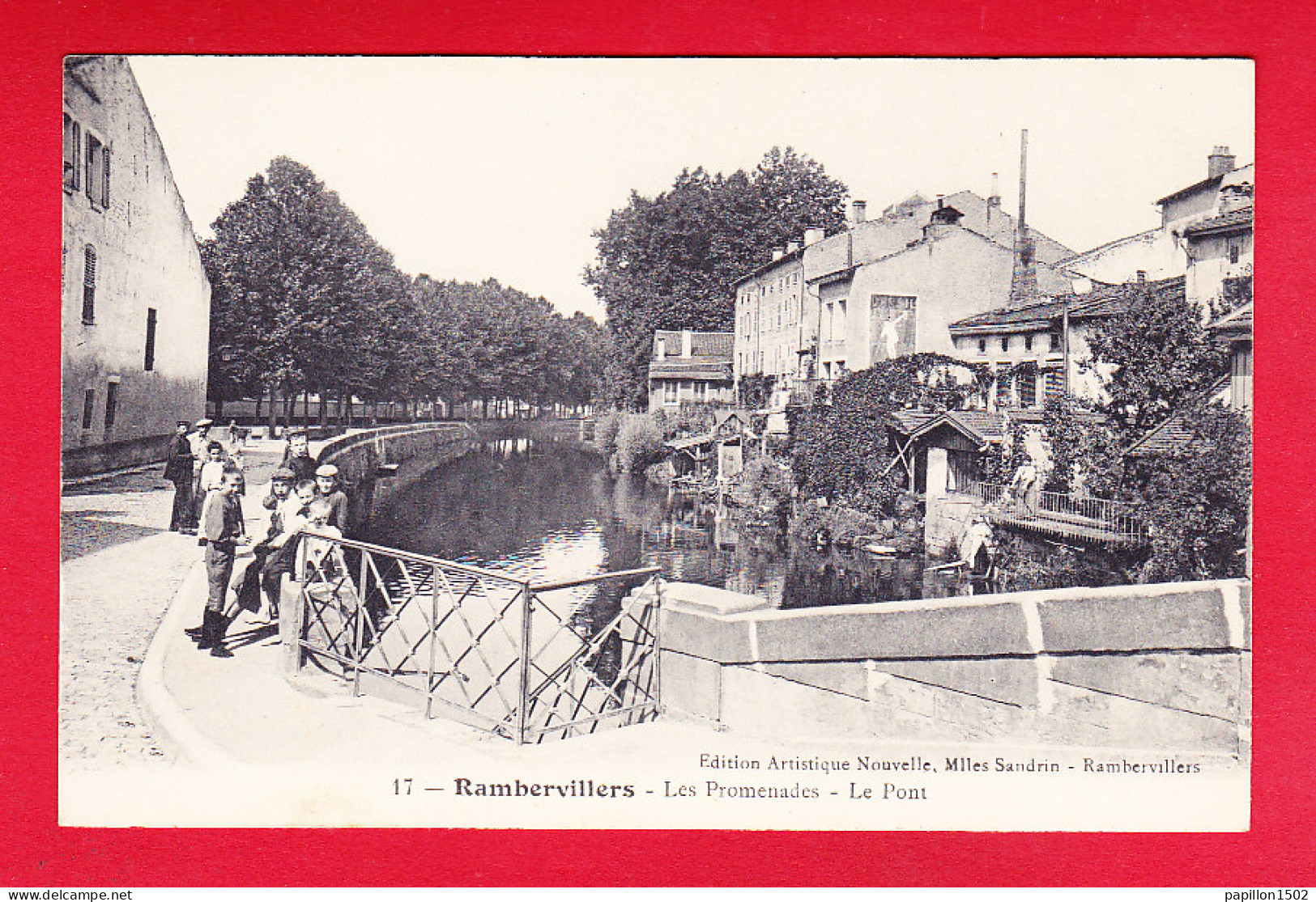 F-88-Rambervillers-05P205  Les Promenades, Le Pont, Animation, Cpa BE - Rambervillers