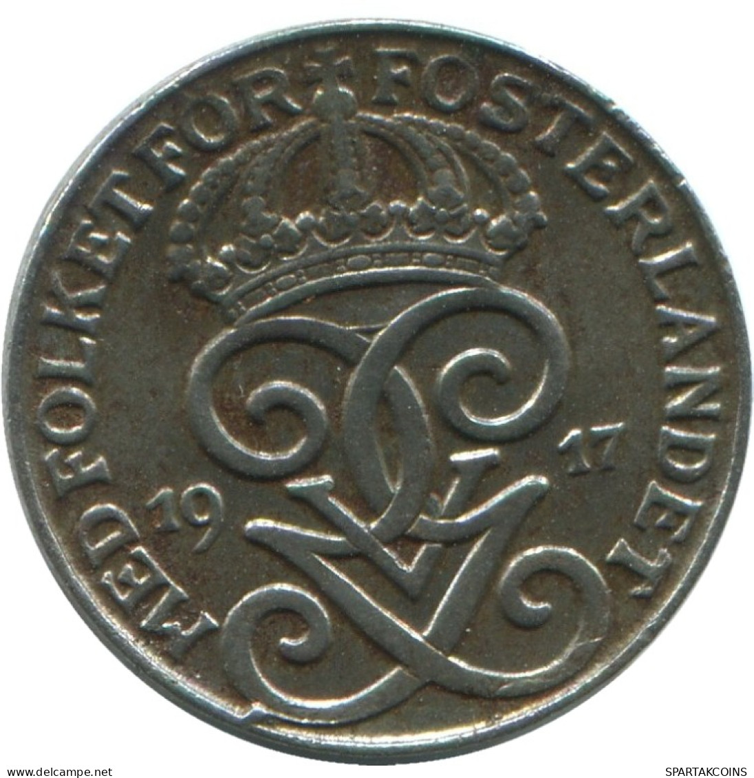 1 ORE 1917 SCHWEDEN SWEDEN Münze #AD168.2.D.A - Suède