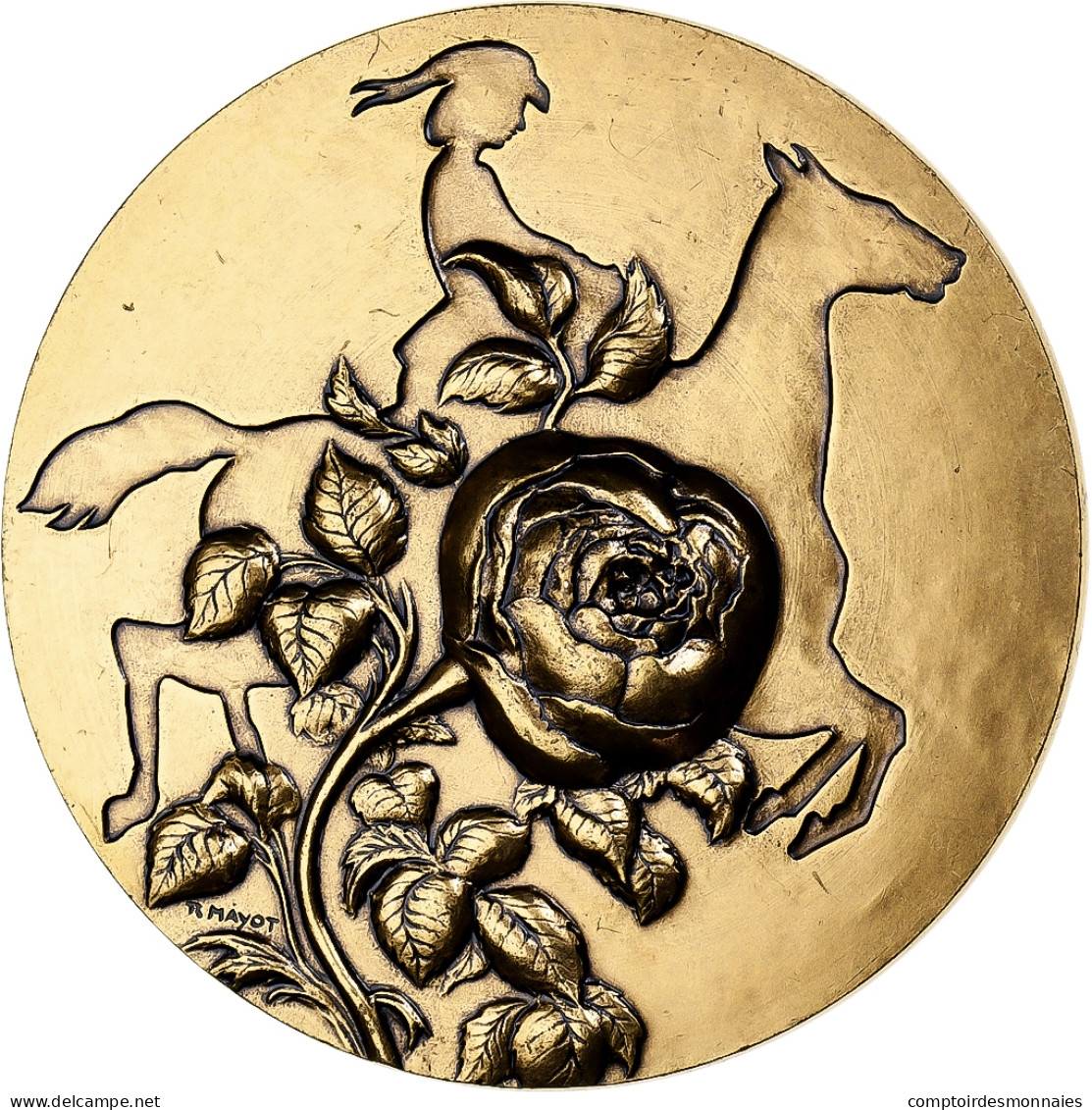 France, Médaille, Lisi, Cheval, Bronze Florentin, Mayot, SUP - Autres & Non Classés