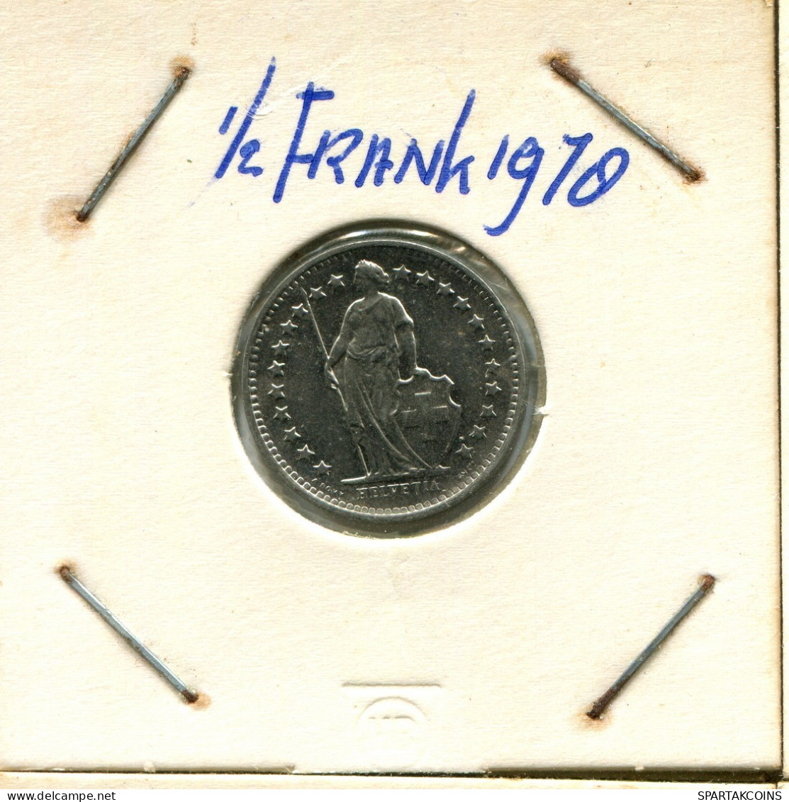 1/2 FRANC 1978 SCHWEIZ SWITZERLAND Münze #AY032.3.D.A - Sonstige & Ohne Zuordnung