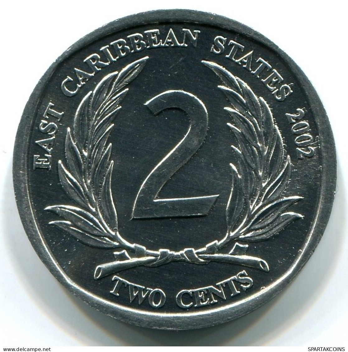 2 CENTS 2002 OST-KARIBIK EAST CARIBBEAN UNC Münze #W10878.D.A - Oost-Caribische Staten