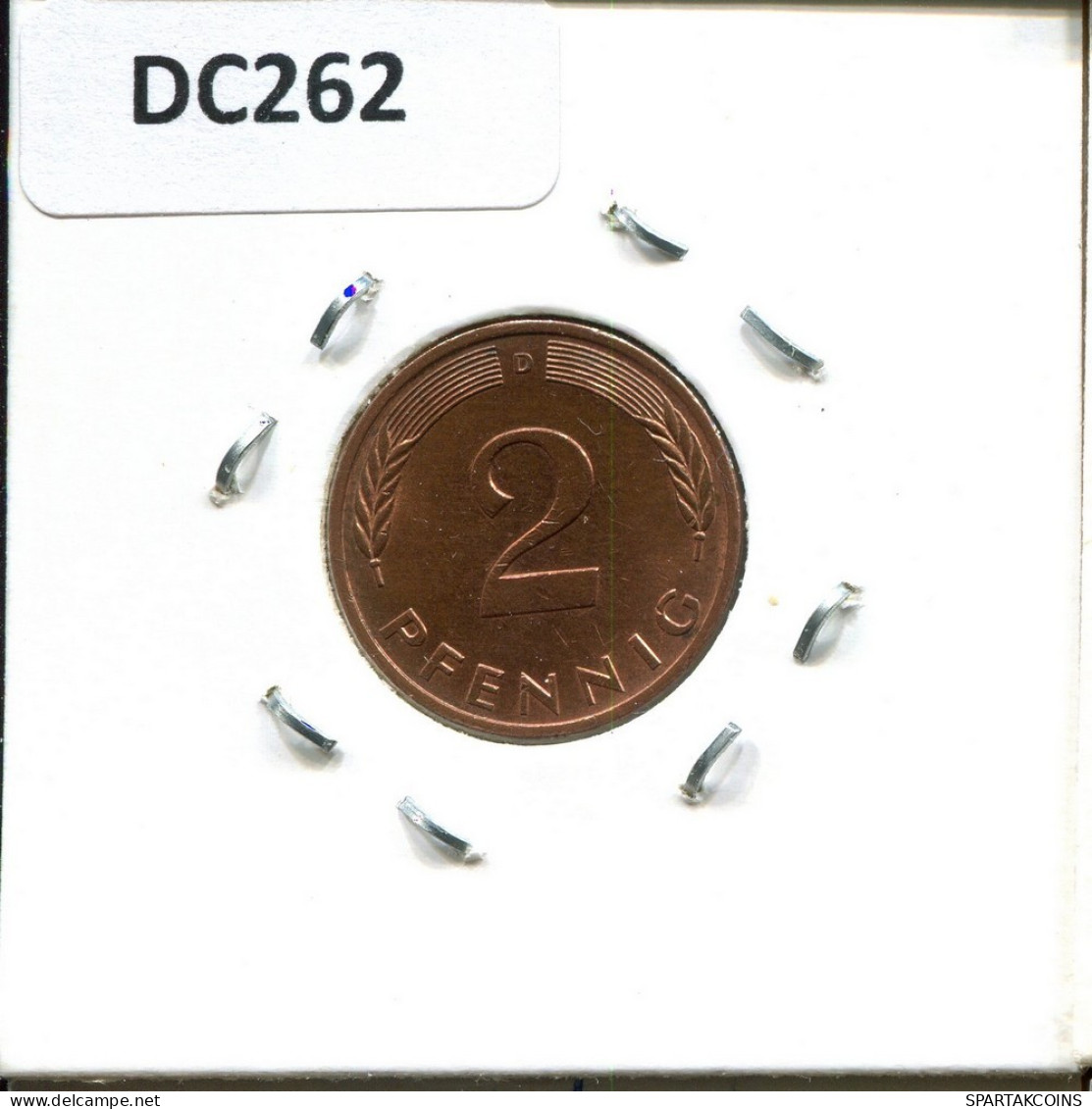 2 PFENNIG 1982 D WEST & UNIFIED GERMANY Coin #DC262.U.A - 2 Pfennig