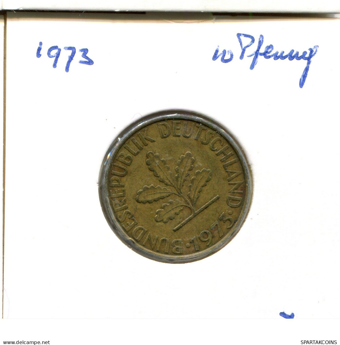 10 PFENNIG 1973 J BRD ALEMANIA Moneda GERMANY #DA913.E.A - 10 Pfennig