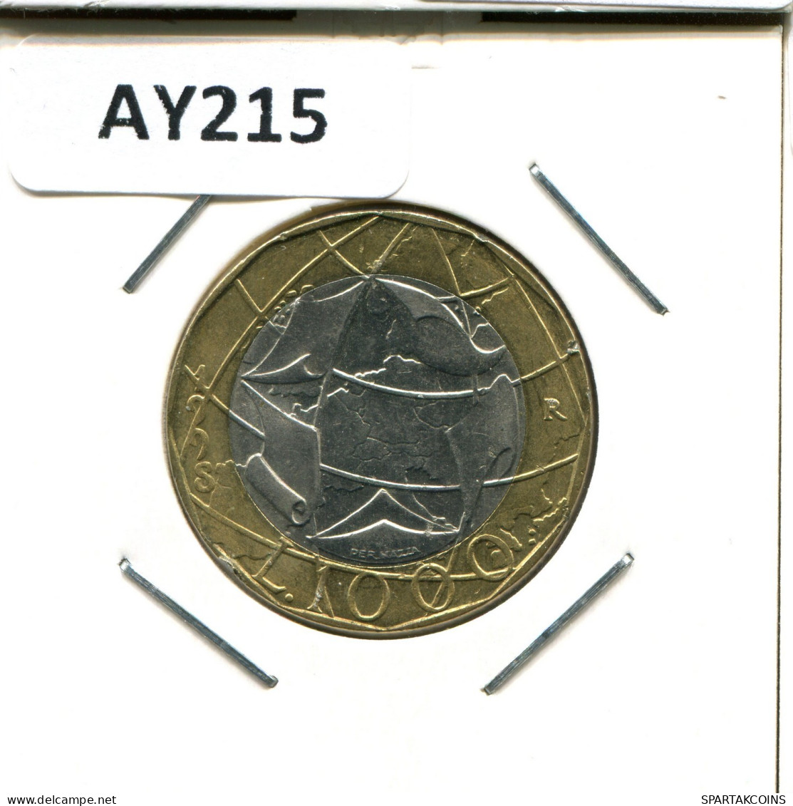 1000 LIRE 1998 ITALIA ITALY Moneda BIMETALLIC #AY215.2.E.A - 1 000 Liras