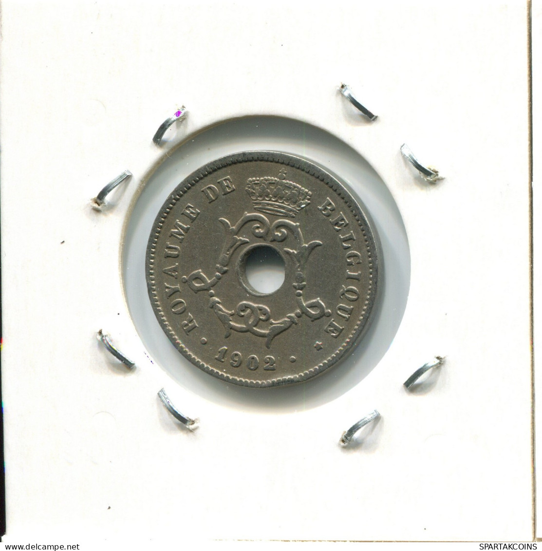 10 CENTIMES 1902 FRENCH Text BÉLGICA BELGIUM Moneda #AW262.E.A - 10 Cent