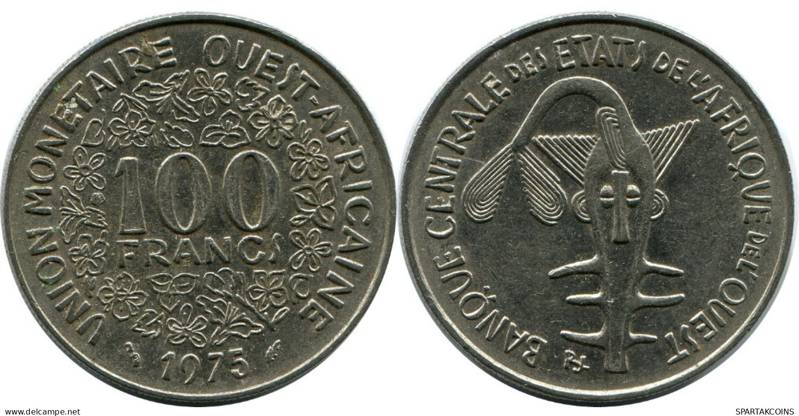 100 FRANCS 1975 WESTERN AFRICAN STATES Münze #AH630.3.D.A - Autres – Afrique