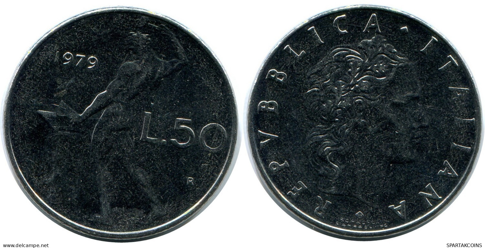 50 LIRE 1979 ITALY Coin #AZ533.U.A - 50 Lire