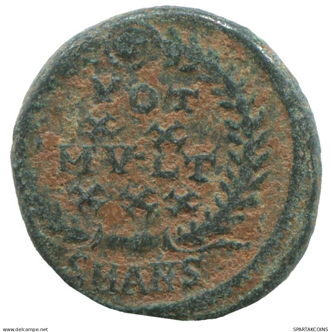 IMPEROR? ANTIOCH SMANS VOT XX MVLT XXX 2.1g/15mm ROMAN Coin #ANN1244.9.U.A - Andere & Zonder Classificatie