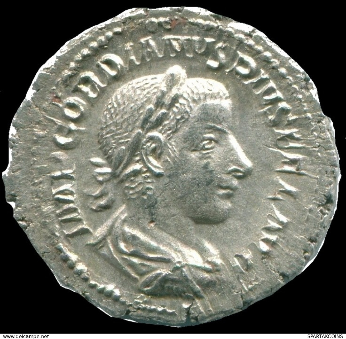 GORDIAN III AR DENARIUS ROME (7TH ISSUE. 1ST OFFICINA) DIANA #ANC13046.84.D.A - The Military Crisis (235 AD Tot 284 AD)