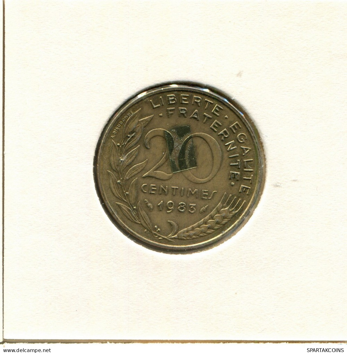 20 CENTIMES 1983 FRANCIA FRANCE Moneda #BB499.E.A - 20 Centimes