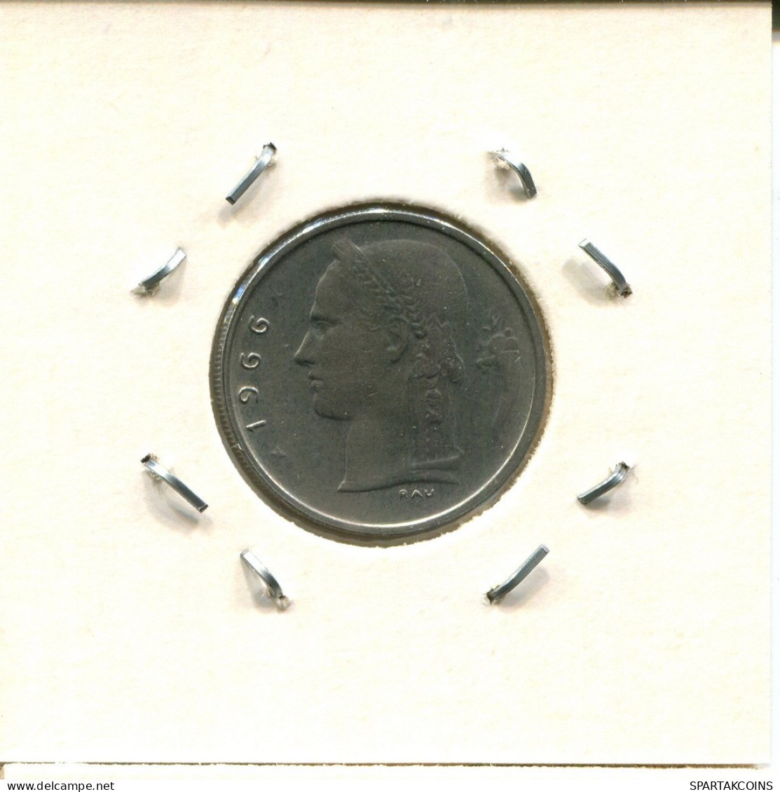 1 FRANC 1966 DUTCH Text BELGIUM Coin #BA513.U.A - 1 Franc