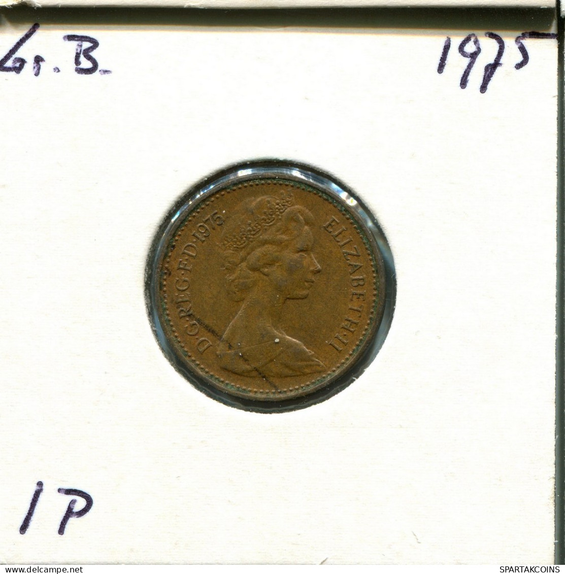 NEW PENNY 1975 UK GRANDE-BRETAGNE GREAT BRITAIN Pièce #AU802.F.A - 1 Penny & 1 New Penny