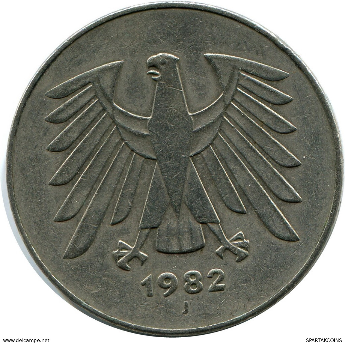 5 DM 1982 J BRD DEUTSCHLAND Münze GERMANY #AZ485.D.A - 5 Marchi
