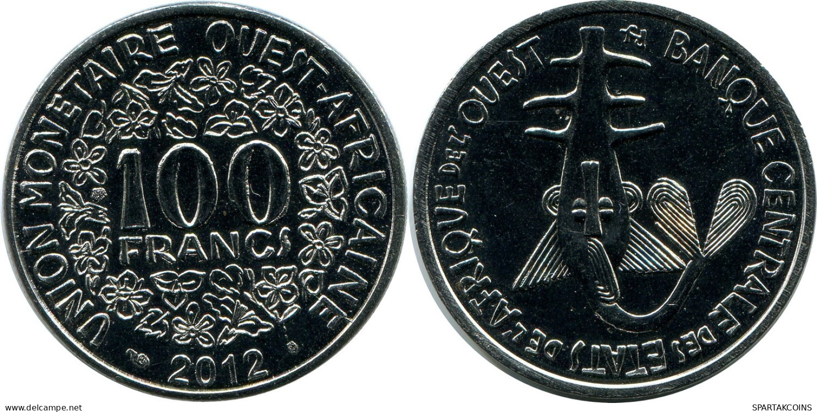 100 FRANCS 2012 WESTERN AFRICAN STATES Coin #AP962.U.A - Andere - Afrika