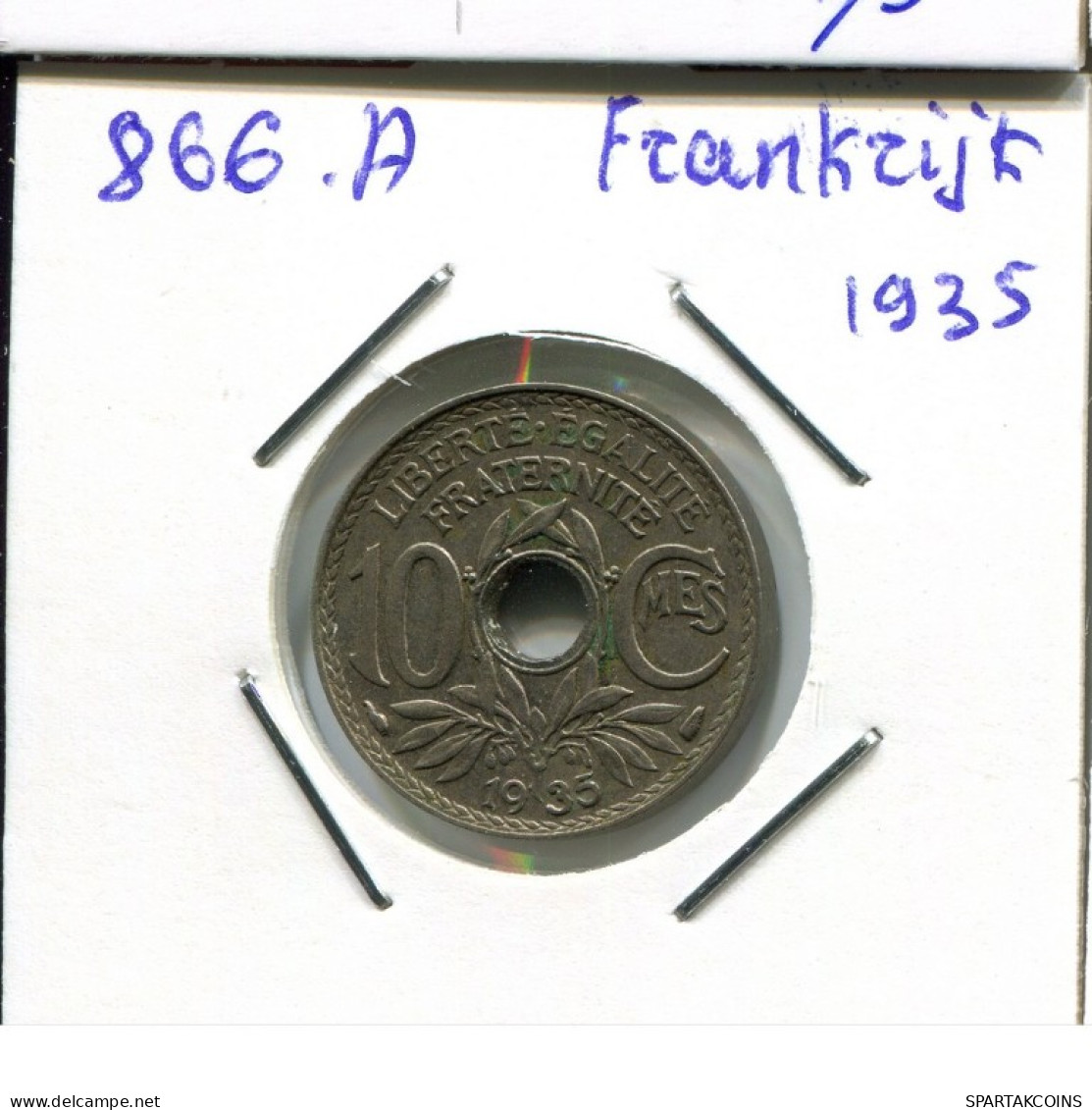 10 CENTIMES 1935 FRANCE Pièce Française #AN108.F.A - 10 Centimes
