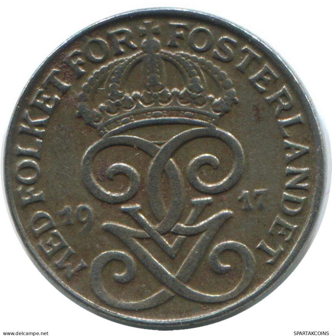 1 ORE 1917 SUÈDE SWEDEN Pièce #AD152.2.F.A - Suède