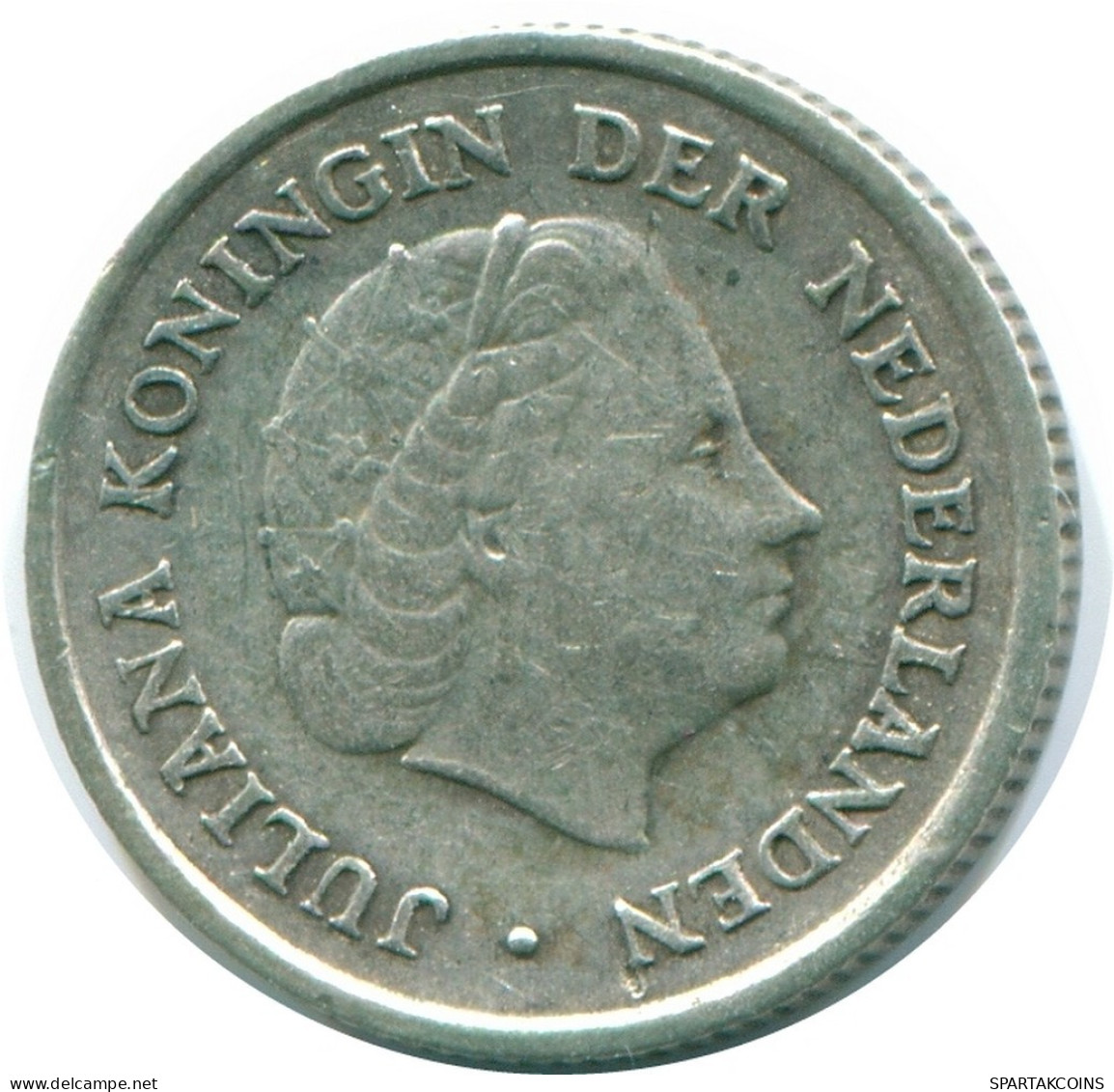 1/10 GULDEN 1957 ANTILLAS NEERLANDESAS PLATA Colonial Moneda #NL12145.3.E.A - Antilles Néerlandaises