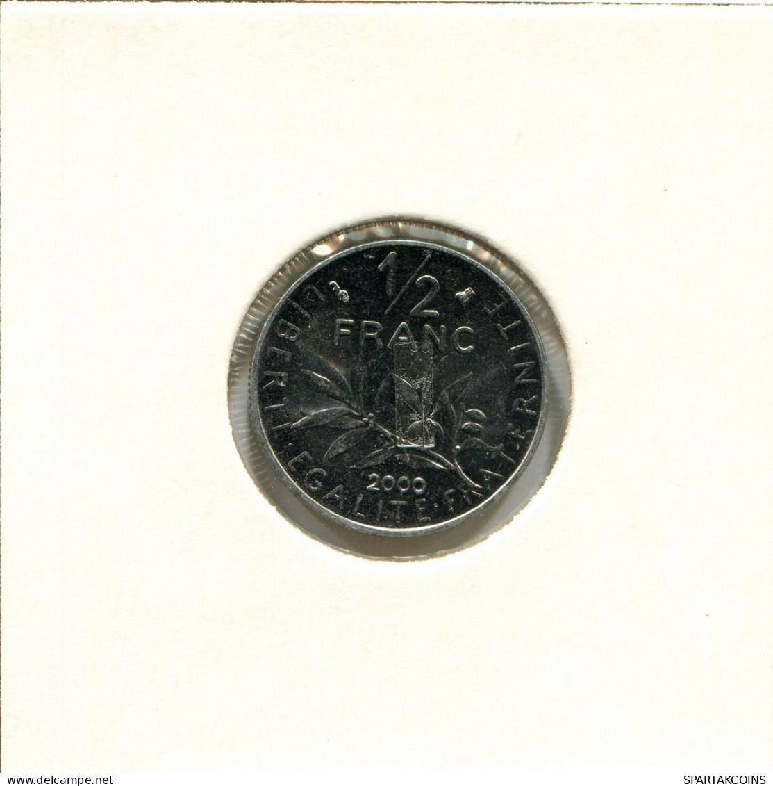 1/2 FRANC 2000 FRANKREICH FRANCE Französisch Münze #BB542.D.A - 1/2 Franc