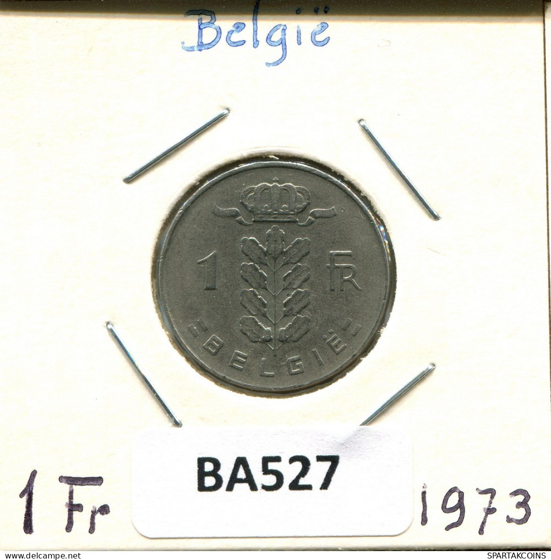 1 FRANC 1973 DUTCH Text BELGIUM Coin #BA527.U.A - 1 Franc