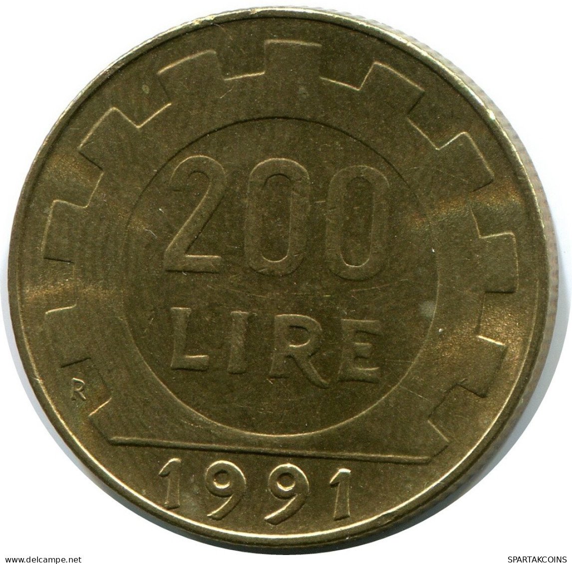 200 LIRE 1991 ITALY Coin #AZ513.U.A - 200 Liras