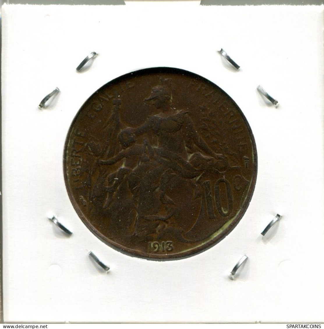 10 CENTIMES 1913 FRANKREICH FRANCE Französisch Münze #AN086.D.A - 10 Centimes