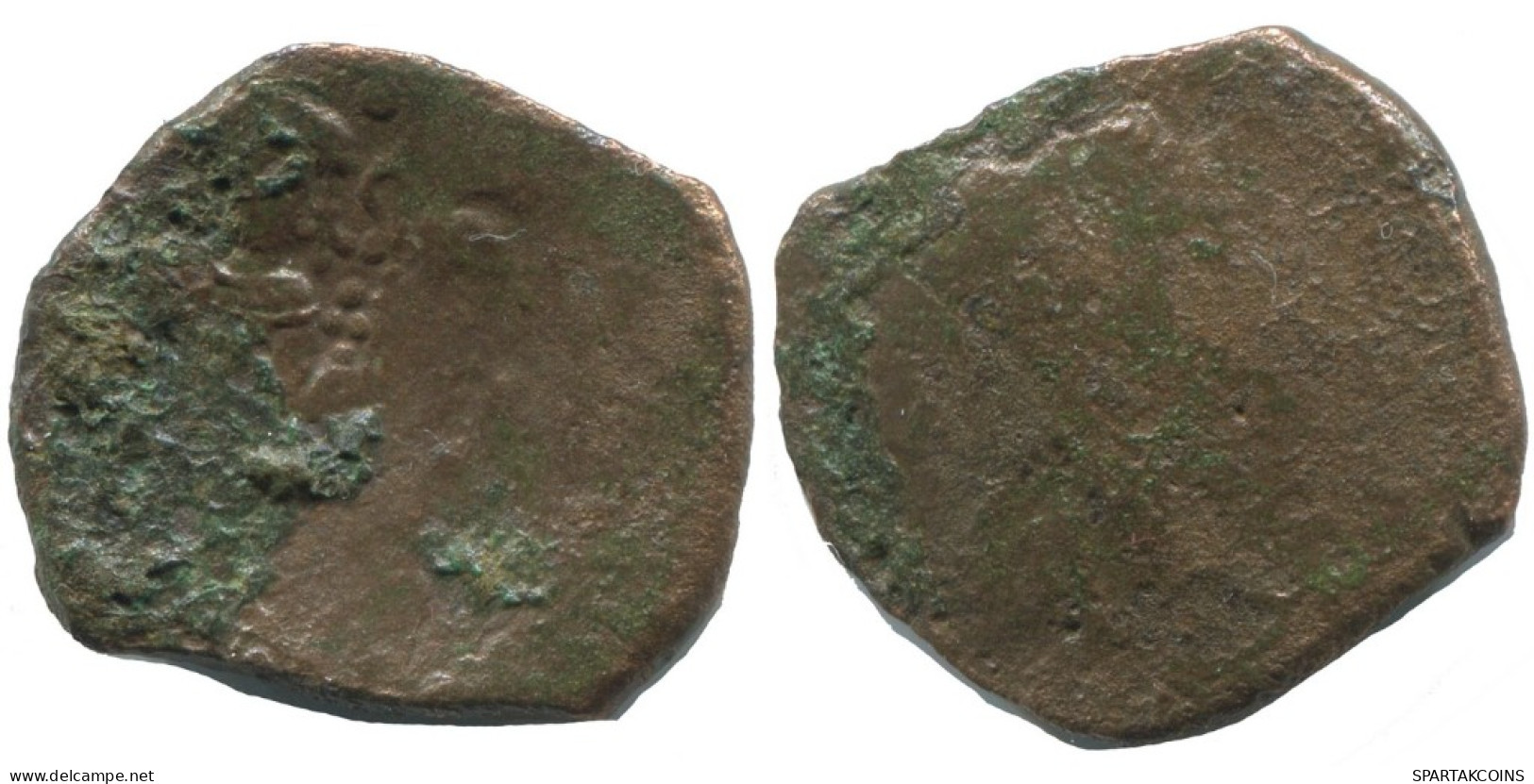 Auténtico Original Antiguo BYZANTINE IMPERIO Trachy Moneda 2.7g/20mm #AG699.4.E.A - Byzantine