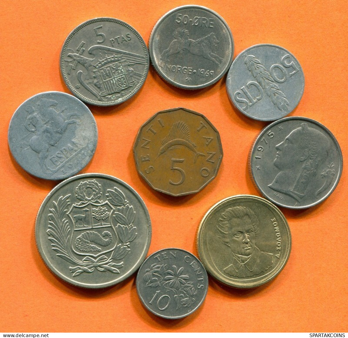 Collection MUNDO Moneda Lote Mixto Diferentes PAÍSES Y REGIONES #L10192.1.E.A - Autres & Non Classés