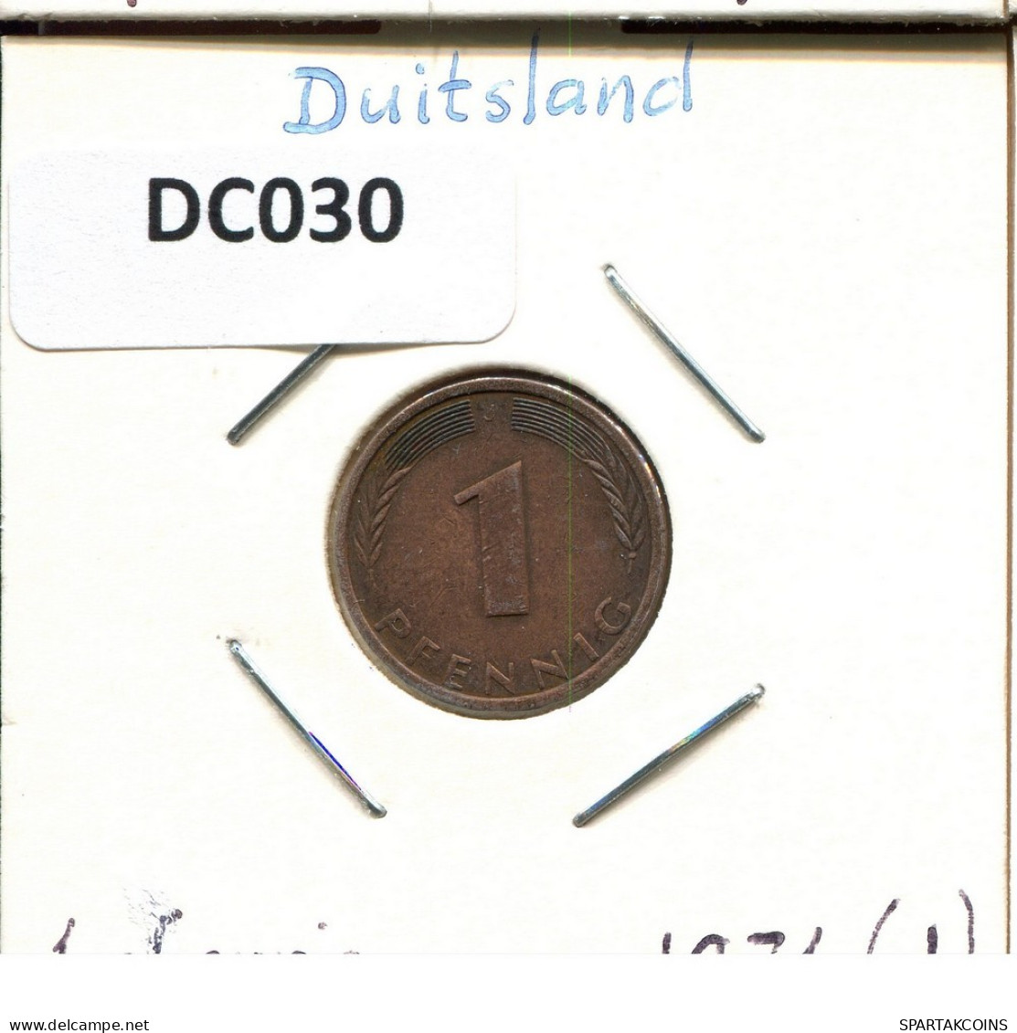 1 PFENNIG 1971 J BRD DEUTSCHLAND Münze GERMANY #DC030.D.A - 1 Pfennig