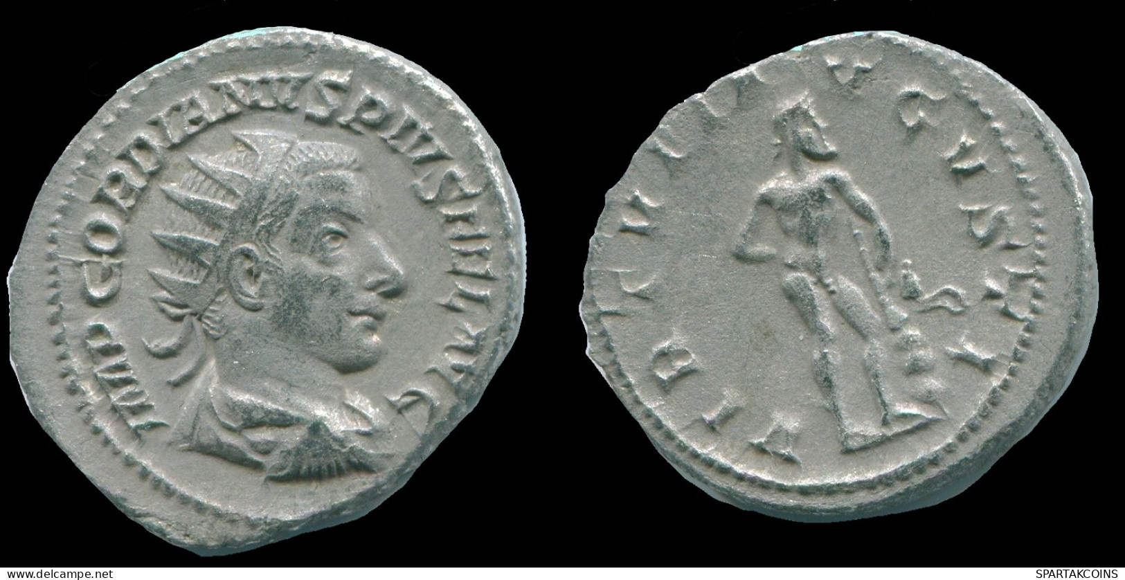GORDIAN III AR ANTONINIANUS ROME Mint AD 241-244 VIRTVTI AVGVSTI #ANC13116.43.D.A - L'Anarchie Militaire (235 à 284)