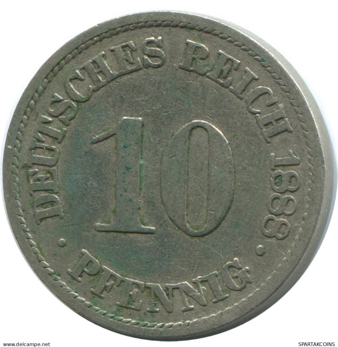 10 PFENNIG 1888 A GERMANY Coin #AE448.U.A - 10 Pfennig