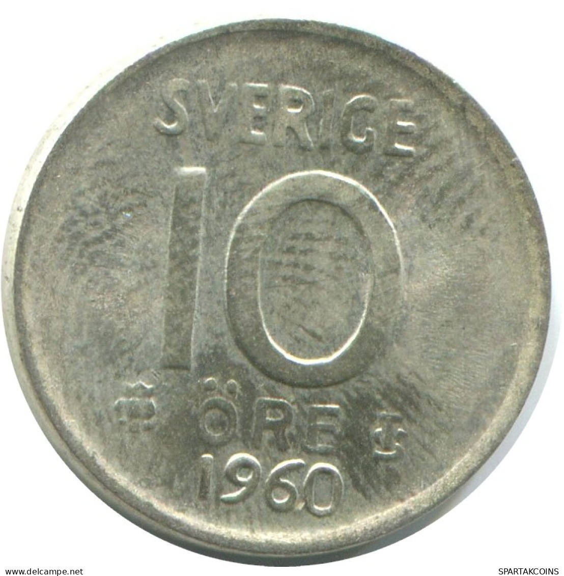 10 ORE 1960 SUÈDE SWEDEN ARGENT Pièce #AD107.2.F.A - Sweden