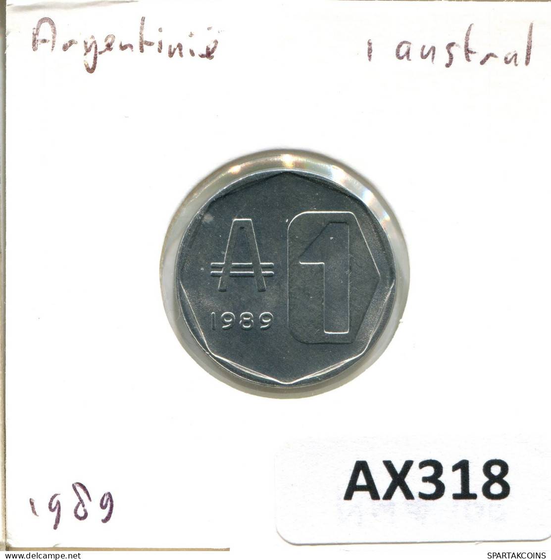 1 AUSTRAL 1989 ARGENTINIEN ARGENTINA Münze #AX318.D.A - Argentinië