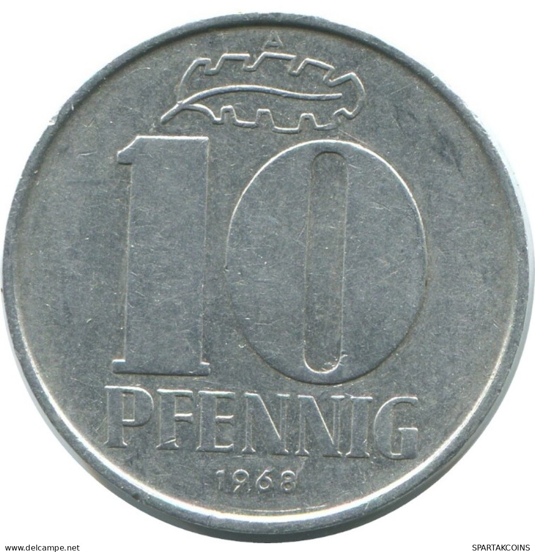 10 PFENNIG 1968 A DDR EAST ALEMANIA Moneda GERMANY #AE100.E.A - 10 Pfennig